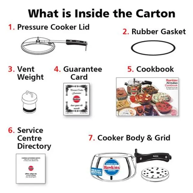 Hawkins Contura Stainless Steel Inner Lid Pressure Cooker - Induction Base, Silver, SSC15, 1.5 l-6.webp